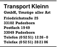 Transport Kleinn GmbH
