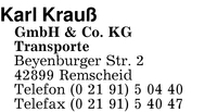 Krau, Karl, GmbH & Co. KG