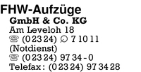 FHW-Aufzge GmbH & Co. KG