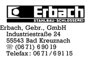 Erbach GmbH, Gebr.