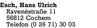 Esch, Hans Ulrich