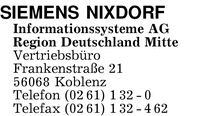 Siemens Nixdorf Informationssysteme AG