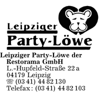 Leipziger Party-Lwe der Restorama GmbH