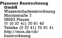 Plauener Bautrocknung GmbH