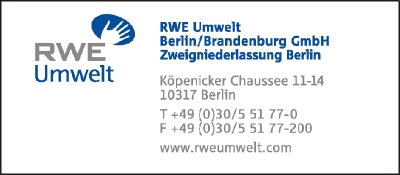 RWE Umwelt Berlin/Brandenburg GmbH Zweigniederlassung Berlin