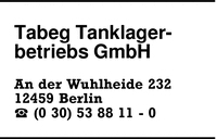 Tabeg Tanklagerbetriebs GmbH