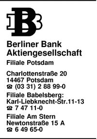 Berliner Bank Aktiengesellschaft