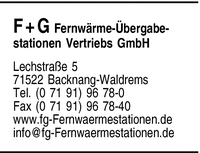 F + G Fernwrme-bergabe-Stationen Vertriebs GmbH