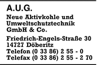AUG Neue Aktivkohle und Umweltschutztechnik GmbH & Co.