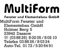 Multiform Fenster- und Elementebau GmbH