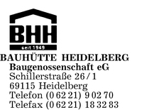 Bauhtte Heidelberg eG
