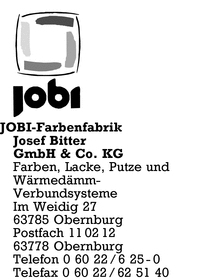 Jobi-Farbenfabrik Josef Bitter GmbH & Co. KG