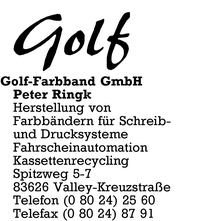Golf-Farbband GmbH Peter Ringk