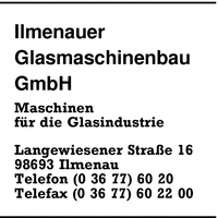 Ilmenauer Glasmaschinenbau GmbH