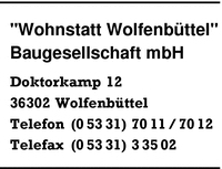 Wohnstatt Wolfenbttel GmbH