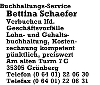 Buchhaltungs-Service Bettina Schaefer