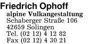Ophoff, Friedrich