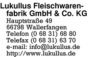 Lukullus Fleischwarenfabrik GmbH & Co. KG