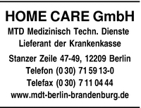 Home Care GmbH MTD Medizinisch Technische Dienste