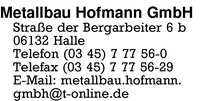 Metallbau Hofmann GmbH