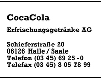 CocaCola Erfrischungsgetrnke AG