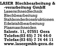 LASER Blechbe- & Verarbeitungs GmbH