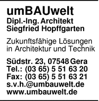 umBAUwelt Hopffgarten, Dipl.-Ing. Siegfried