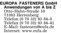 Europa Fasteners GmbH