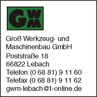 GWM Gro Werkzeug- und Maschinenbau GmbH