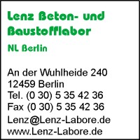 Lenz Beton- und Baustofflabor NL Berlin