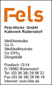 Fels-Werke GmbH Kalkwerk Rdersdorf