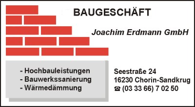 Baugeschft Joachim Erdmann GmbH