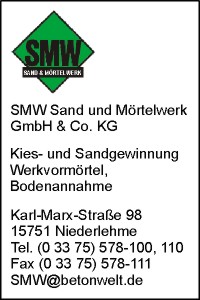 SMW Sand und Mrtelwerk GmbH & Co. KG