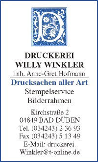 Druckerei Willy Winkler