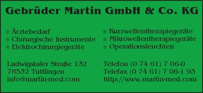 Martin GmbH & Co. KG, Gebr.