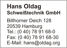 Oldag Schweitechnik GmbH, Hans