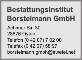 Bestattungsinstitut Borstelmann GmbH