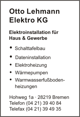 Lehmann Elektro KG, Otto