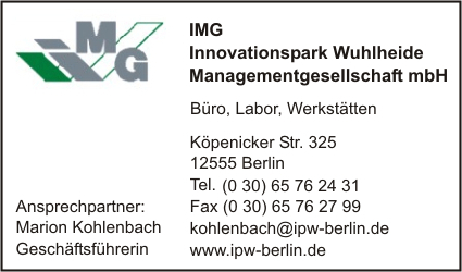IMG Innovationspark Wuhlheide Managementgesellschaft mbH