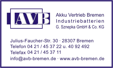AVB Akku Vertrieb Bremen Gunther Sznepka GmbH & Co. KG