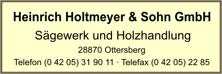 Holtmeyer & Sohn GmbH Sgewerk und Holzhandlung, Heinrich