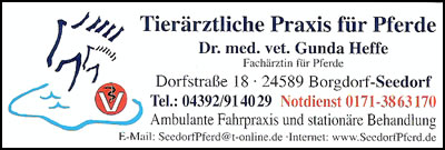 Tierrztliche Praxis fr Pferde - Dr. med. vet. Gunda Heffe