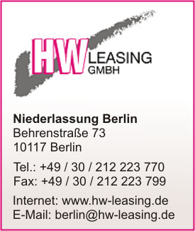 HW Leasing GmbH - Niederlassung Berlin