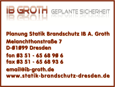 Planung Statik Brandschutz IB A. Groth