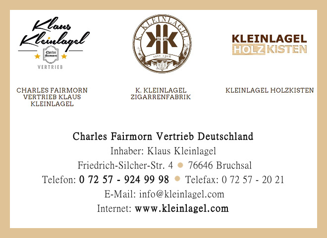 Charles Fairmorn Vertrieb Deutschland, Inhaber: Klaus Kleinlagel