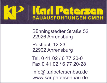 Petersen Bauausfhrungen GmbH, Karl