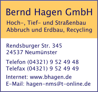 Hagen Hoch-, Tief- und Straenbau GmbH, Bernd