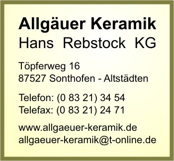Allgäuer Keramik Hans Rebstock KG