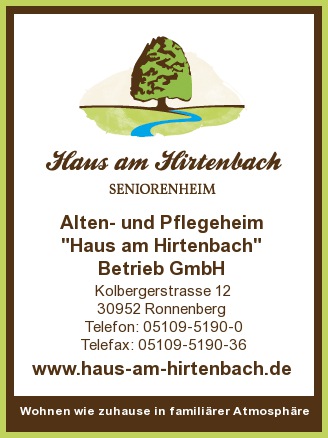 Alten- und Pflegeheim "Haus am Hirtenbach" Betrieb GmbH
