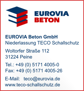 EUROVIA Beton GmbH - Niederlassung TECO Schallschutz